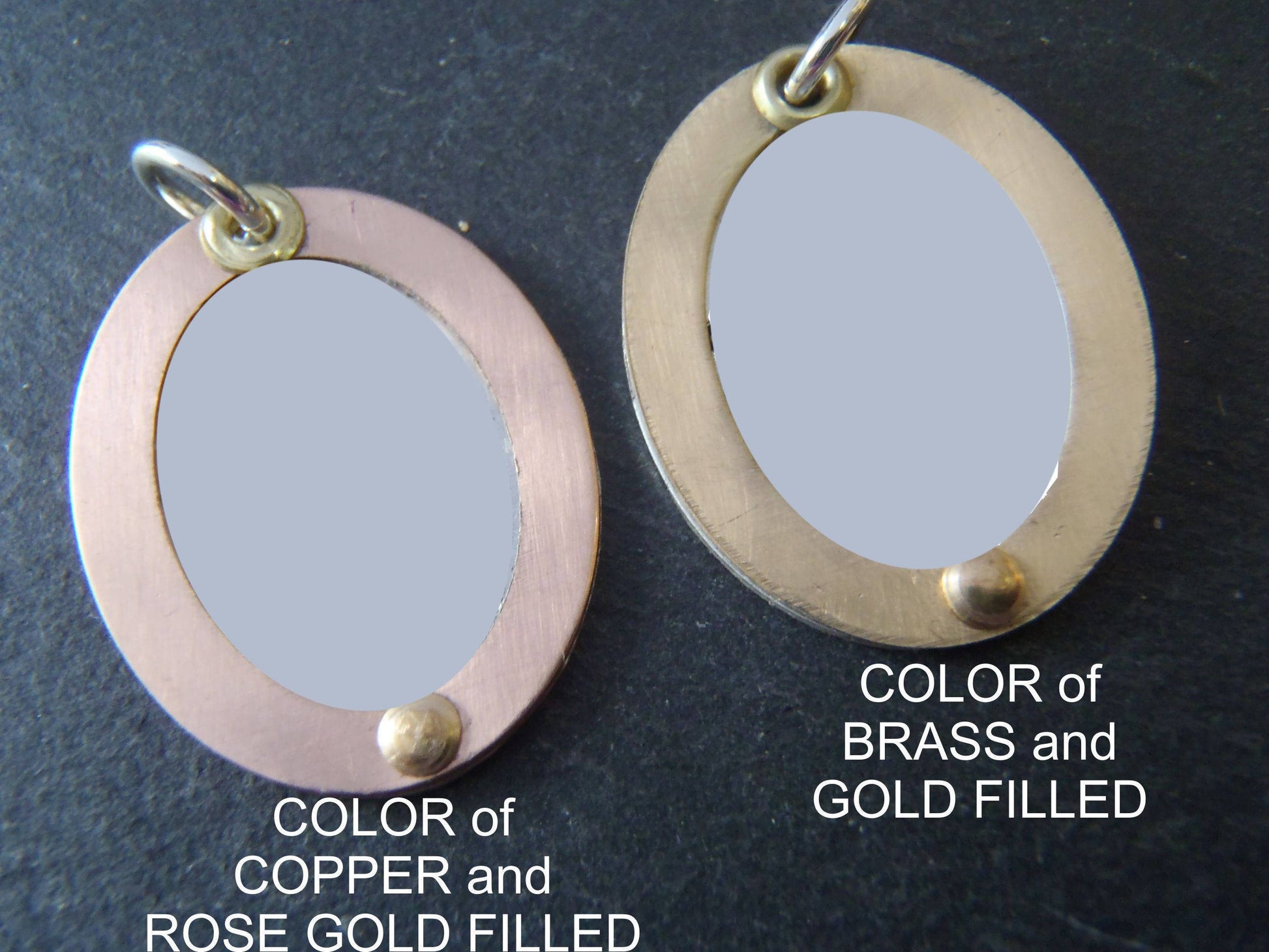 Valentines gift for wife / family initial necklace / personalized copper or rose gold fill and sterling silver - Drake Designs Jewelry