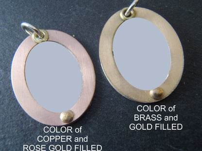 Valentines gift for wife / family initial necklace / personalized copper or rose gold fill and sterling silver - Drake Designs Jewelry