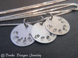 sterling silver ASL personalized sign language necklace - Drake Designs Jewelry