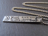 Inspirational necklace Faith can move mountains - Drake Designs Jewelry
