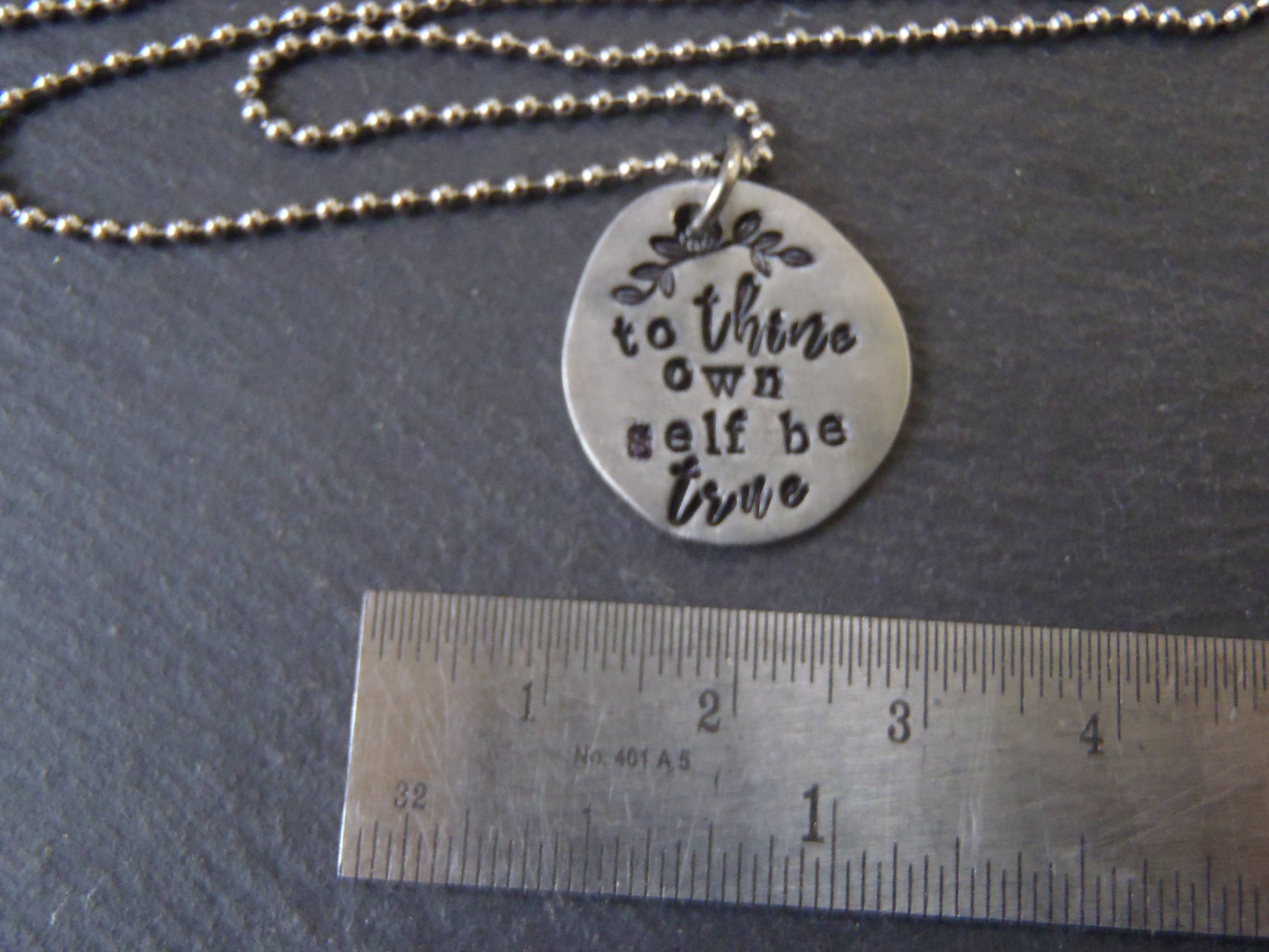 to thine own self be true inspirational Shakespeare necklace gift for women - Drake Designs Jewelry