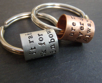 unique valentines day gift personalized for him with custom message - Drake Designs Jewelry