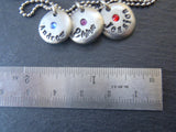 Personalized necklace with kids names and birthstones - Drake Designs Jewelry