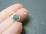 Tiny Full Moon earrings hand crafted from sterling silver - Drake Designs Jewelry