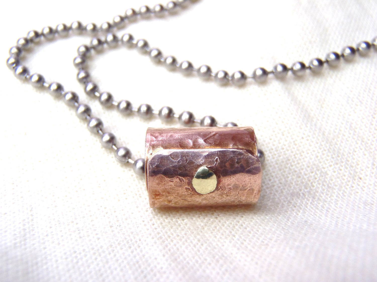 Secret Message Necklace personalized for men or women hand crafted with message hidden inside - Drake Designs Jewelry