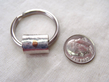 Secret Message Keychain personalized mens gifts Sterling silver hidden secret message - Drake Designs Jewelry