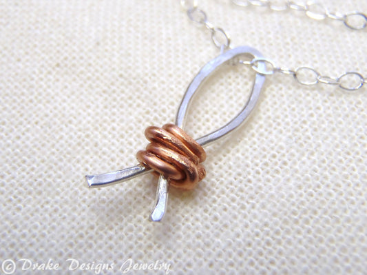 Ichthus Necklace Sterling silver Christian Jewelry - Drake Designs Jewelry