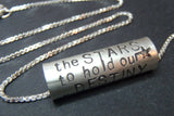 Shakespeare Quote necklace Sterling Silver Inspirational jewelry - Drake Designs Jewelry