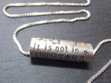 Shakespeare Quote necklace Sterling Silver Inspirational jewelry - Drake Designs Jewelry