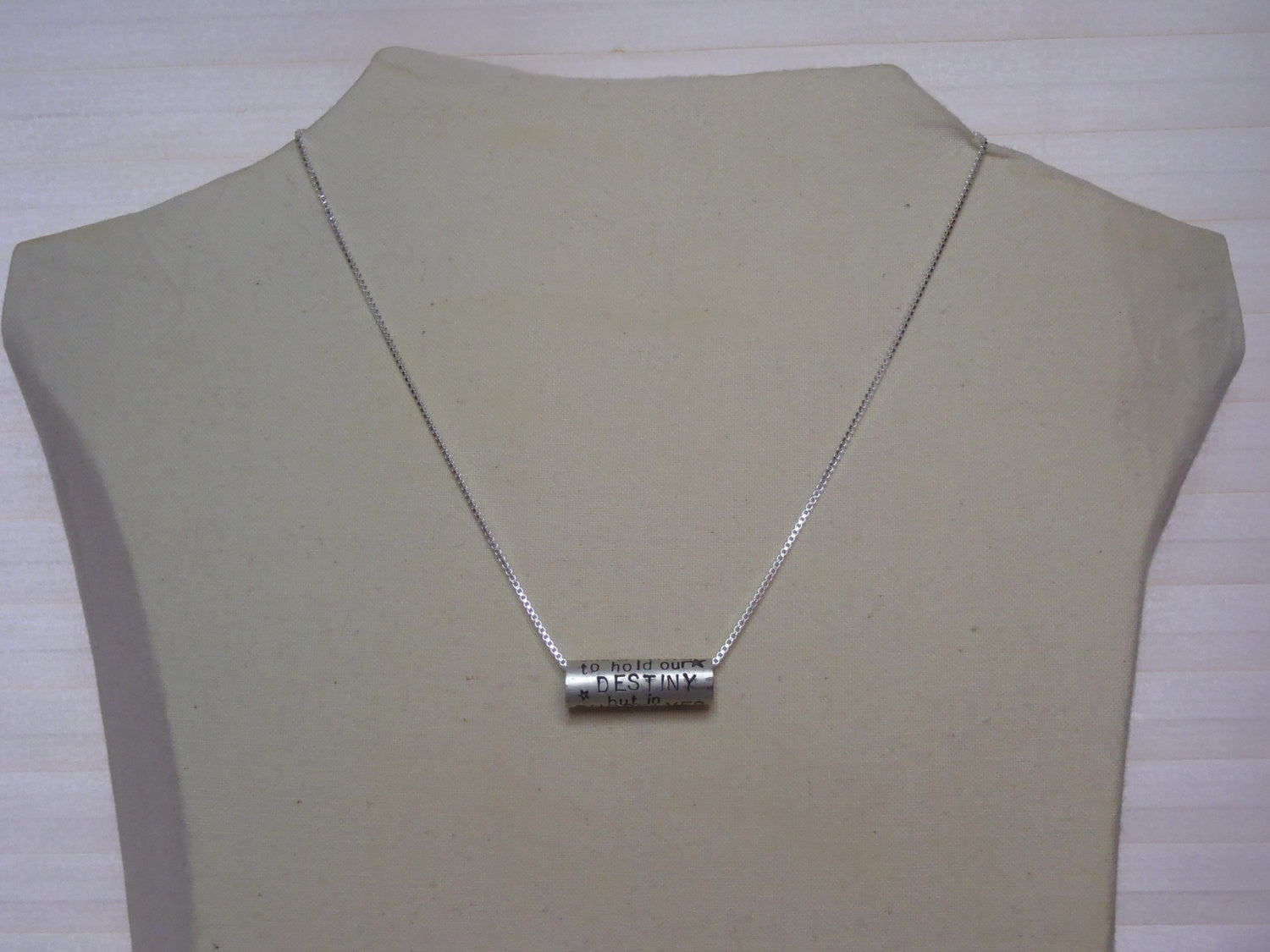 Shakespeare Quote necklace Sterling Silver Inspirational jewelry - Drake Designs Jewelry