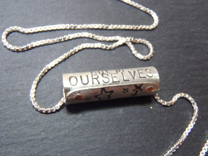 Shakespeare Quote necklace Sterling Silver Inspirational jewelry - Drake Designs Jewelry