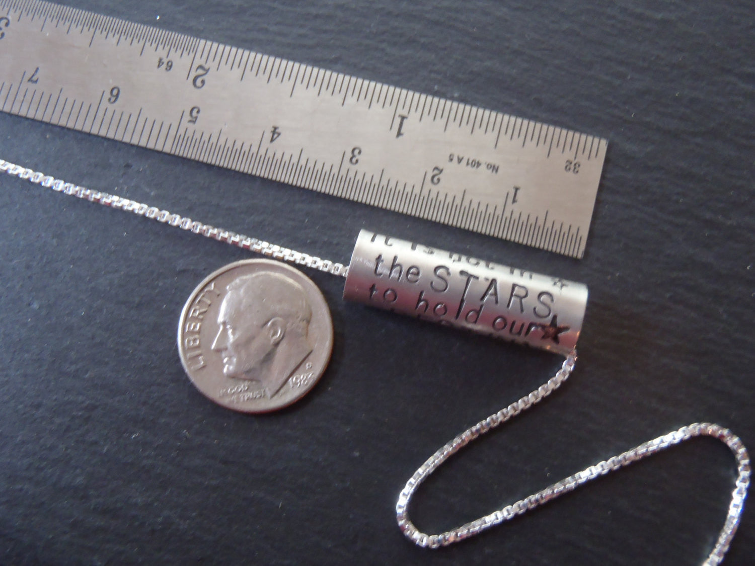 Shakespeare Quote necklace Sterling Silver Inspirational jewelry - Drake Designs Jewelry