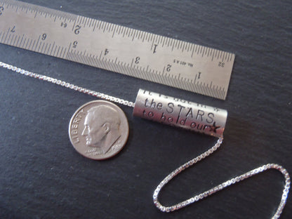 Shakespeare Quote necklace Sterling Silver Inspirational jewelry - Drake Designs Jewelry