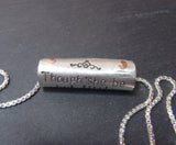 Shakespeare quote Necklace She is Fierce - Drake Designs Jewelry
