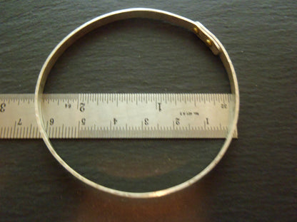 Sterling silver  bangle bracelet personalized for mom with kids names - Drake Designs Jewelry