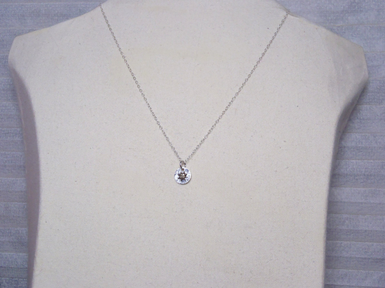 tiny sun Sterling Silver sun necklace - Drake Designs Jewelry