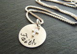 Sterling Silver Faith cross necklace Christian jewelry - Drake Designs Jewelry