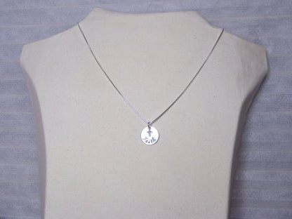 Sterling Silver Faith cross necklace Christian jewelry - Drake Designs Jewelry