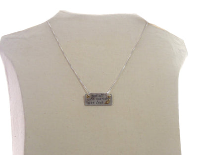Inspirational Necklace - Not all who wander are lost - Sterling Silver wanderlust jewelry - Drake Designs Jewelry