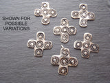 Recycled Silver Cross necklace artisan jewelry in fine silver and sterling silver - Drake Designs Jewelry