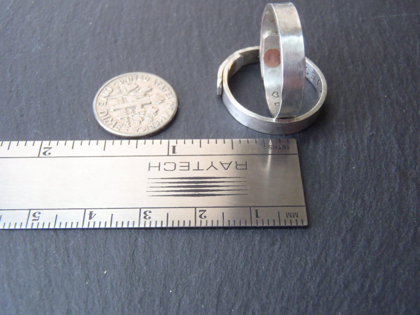 Sterling Silver Secret message ring Personalized With your message hidden - Drake Designs Jewelry