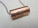 Quote necklace with custom inspirational text - jewelry with a custom message! - Drake Designs Jewelry