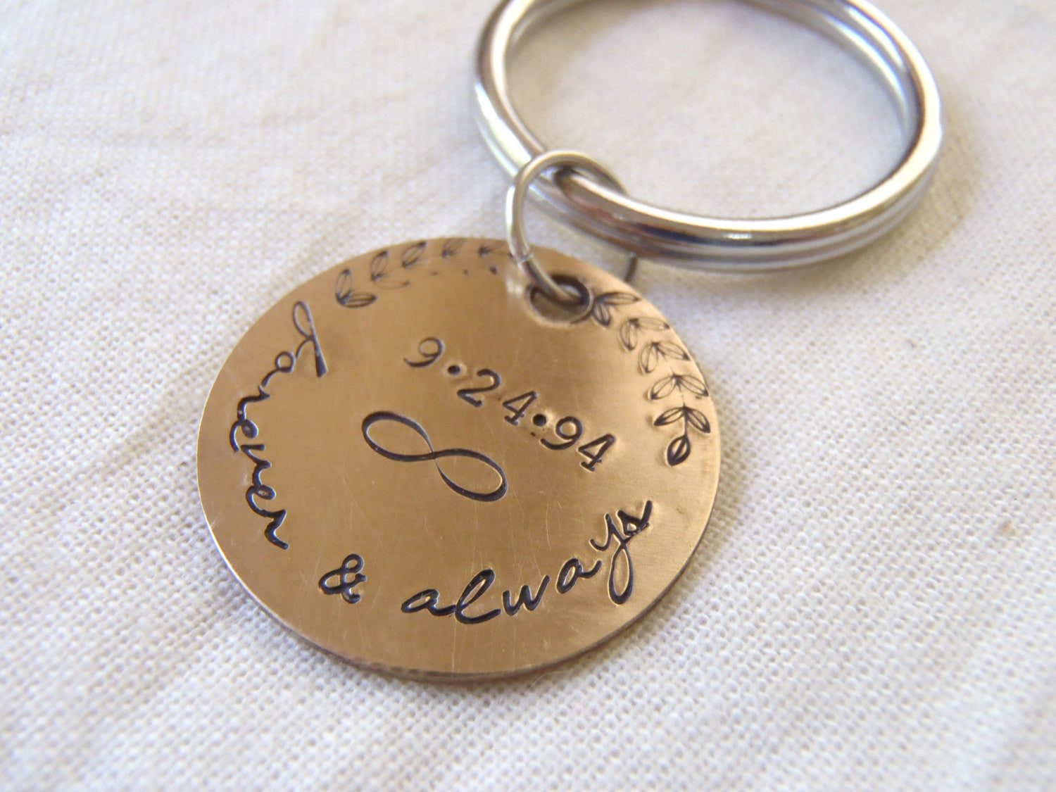 Personalized Bronze anniversary gifts for him her - 8th anniversary gift - Drake Designs Jewelry