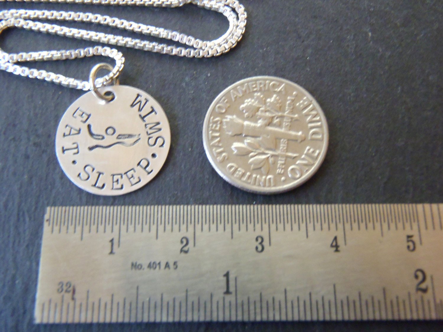 sterling silver Swimmer necklace gifts for swimmer jewelry - Drake Designs Jewelry