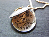 Sterling silver inspirational necklace star locket - Drake Designs Jewelry