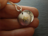 Sterling silver inspirational necklace star locket - Drake Designs Jewelry