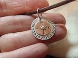 Personalized compass leather necklace with Latitude longitude custom coordinates - Drake Designs Jewelry