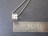 personalized coordinates charm necklace with hand stamped latitude and longitude - Drake Designs Jewelry
