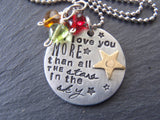 Personalized Mom necklace with birthstones - mixed metal Mothers birthstone necklace - Drake Designs Jewelry