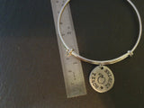 teacher bangle bracelet hand stamped jewelry gift for teacher - Drake Designs Jewelry