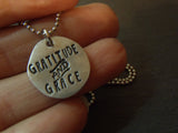 thanksgiving gratitude and grace necklace jewelry inspirational - Drake Designs Jewelry