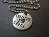 thanksgiving gratitude and grace necklace jewelry inspirational - Drake Designs Jewelry