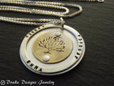 tree of life necklace personalized gold fill and sterling silver family tree necklace with names - Drake Designs Jewelry