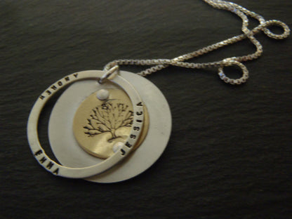 tree of life necklace personalized gold fill and sterling silver family tree necklace with names - Drake Designs Jewelry