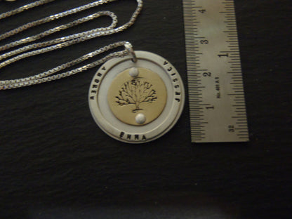 tree of life necklace personalized gold fill and sterling silver family tree necklace with names - Drake Designs Jewelry