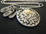 I love you a bushel and a peck necklace personalized for grandma or mom - Drake Designs Jewelry