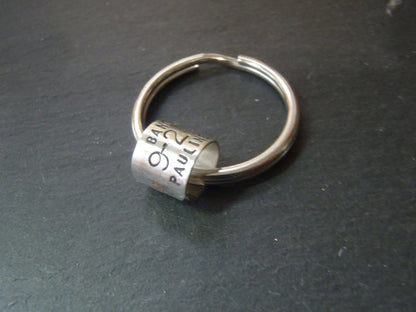 Personalized hunting gifts for him - duck band keychain - Drake Designs Jewelry