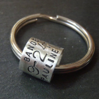 Personalized hunting gifts for him - duck band keychain - Drake Designs Jewelry