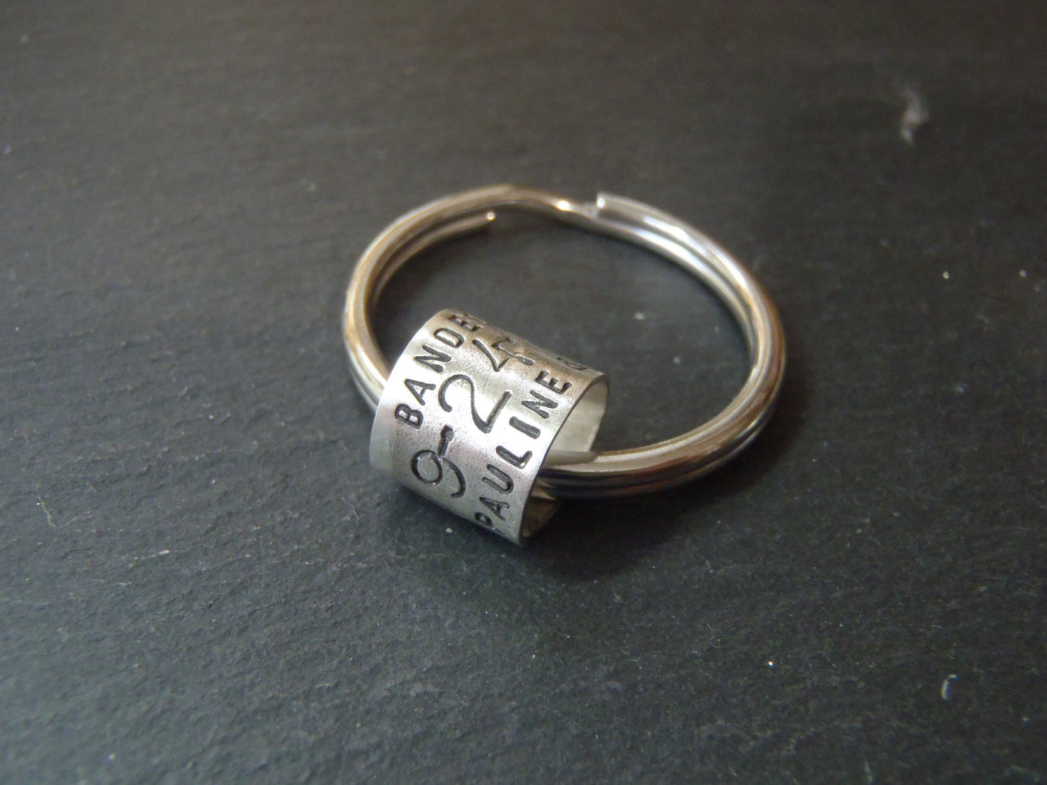 Personalized hunting gifts for him - duck band keychain - Drake Designs Jewelry