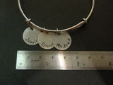 Mother's bangle bracelet with kids' names - Drake Designs Jewelry