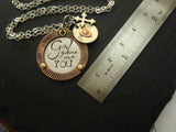 wife gift Family necklace God gave me you hand stamped personalized necklace - Drake Designs Jewelry