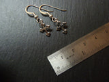 Sterling Silver cross tiny dangle earrings - Drake Designs Jewelry