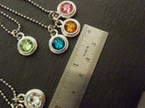 Personalized Birthstone charm necklace for mom, grandma or for yourself - Drake Designs Jewelry