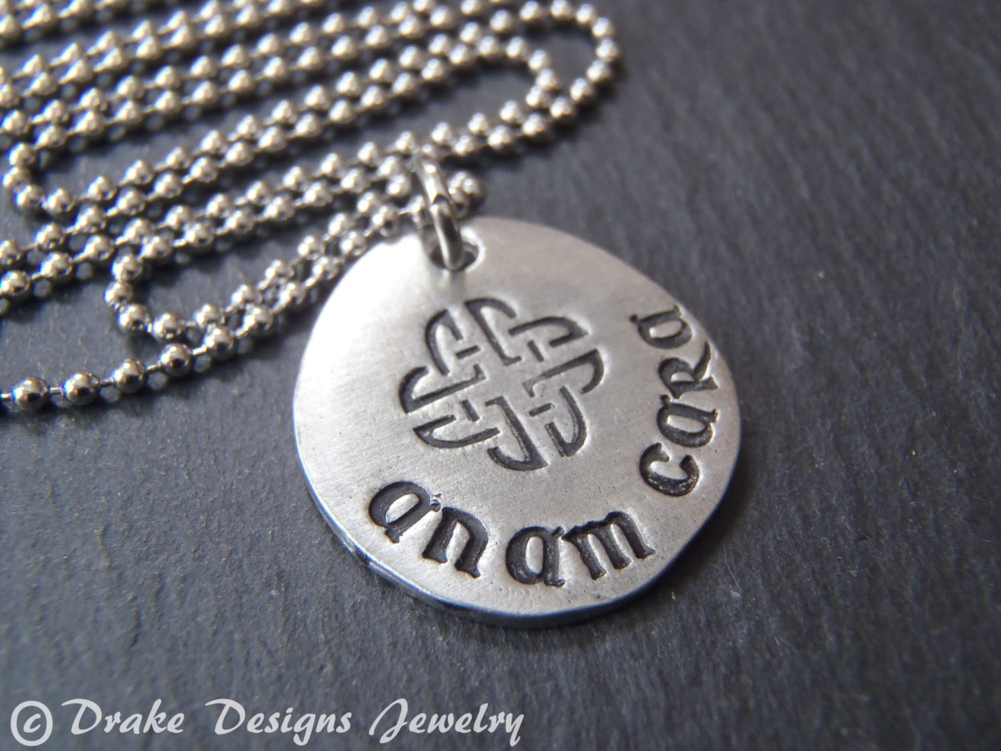 unique anam cara necklace Irish jewlry Celtic necklace best friend gift - Drake Designs Jewelry