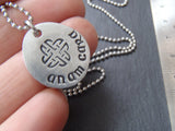 unique anam cara necklace Irish jewlry Celtic necklace best friend gift - Drake Designs Jewelry