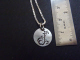 Tiny initial necklace personalized  sterling silver - Drake Designs Jewelry